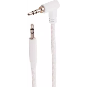SHIVERPEAKS BS14-07036 3,5 mm TRS helikaabel, nurga all sirgele, valge, 2 m