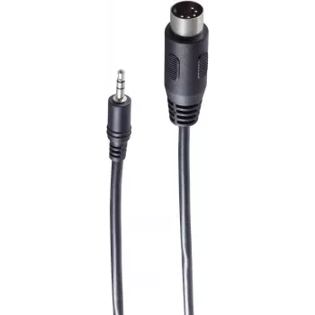 SHIVERPEAKS BS30822 Helikaabel 1,5m 3,5mm - 5-pin DIN isane must