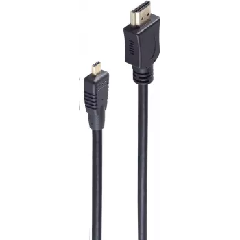 shiverpeaks BS77470-0.5-3 kiire HDMI-kaabel Ethernetiga - Type A - Micro HDMI (Type D), 0,5 m, must