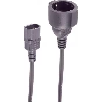 SHIVERPEAKS IEC C14 adapterkaabel, CEE 7/3, 1mm², UPS, 2m (BS09-07035)