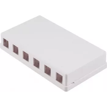 SHIVERPEAKS Keystone pealepandav seinakarp, 6-porti, valge (BS08-10118)
