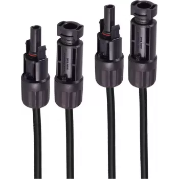 SHIVERPEAKS PV4 pikenduskaabli komplekt, 4mm², 2-pakk must/must, 25m (BS02-32105)
