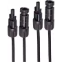 SHIVERPEAKS PV4 päikeseenergia pikenduskaabli komplekt, 4 mm², 20 m, MC4, must, 2-pakk BS02-32095