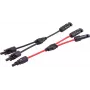 SHIVERPEAKS PV4 T-adapteri kaablikomplekt, 2-üheks, 4 mm², punane/must, 30 cm (BS02-21022)