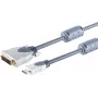 SHIVERPEAKS S/CONN HDMI-DVI-D kaabel 2m, kullatud kontaktid, kroomitud metallpistikud, kaks ferriitsüdamikku, HDMI 1.3b, Full HD 1080p 77482-MHQ