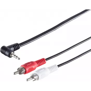 SHIVERPEAKS S/CONN maximum connectivity 3,5 mm nurga all stereotapp 2 RCA helikaablile, 1,5 m, kullatud, topeltvarjestusega 30842