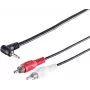SHIVERPEAKS S/CONN maximum connectivity 3,5 mm nurga all stereotapp 2 RCA helikaablile, 1,5 m, kullatud, topeltvarjestusega 30842