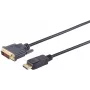 SHIVERPEAKS S/CONN maximum connectivity DisplayPort - DVI-D kaabel, 20-pin DP isane - 24+1 DVI-D isane, kullatud kontaktid, 7,5 m, must 77497-1