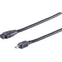 SHIVERPEAKS S CONN maksimaalse ühenduvusega FireWire kaabel, IEEE 1394B 9-pin isane - IEEE 1394A 4-pin isane, 1,8 m, must 77312