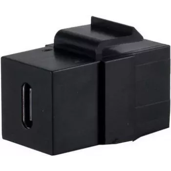 SHIVERPEAKS S/CONN maksimaalse ühenduvusega USB-C 3.1 Keystone adapter, 10Gbps, emane-emanane, must (08-10040)