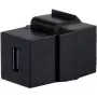 SHIVERPEAKS S/CONN maksimaalse ühenduvusega USB-C 3.1 Keystone adapter, 10Gbps, emane-emanane, must (08-10040)
