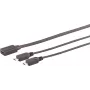 SHIVERPEAKS S/CONN maximum connectivity USB-C emane - 2x USB Micro-B isane Y-jaotur-adapterkaabel, USB 2.0, 0,3m, must 13-20021