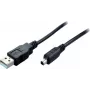 SHIVERPEAKS USB 2.0 Mini kaabel, USB-A isane Mini USB-B isasele, 1,0 m, must 11004995