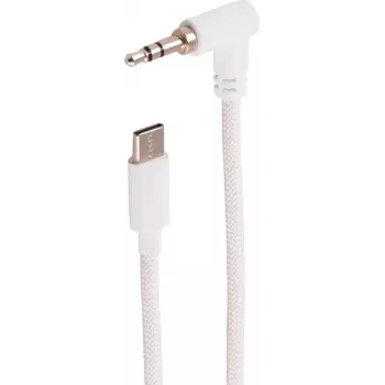 SHIVERPEAKS USB-C helikaabel, 3,5 mm nurga all TRS, valge, 2 m (BS14-06036)