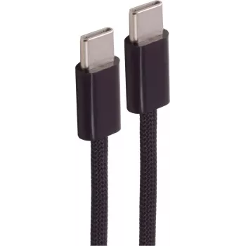 SHIVERPEAKS USB-C laadimiskaabel 2.0 240W PD 3.1, punutud tekstiil, 0,5m, must (BS14-22015)