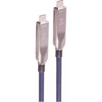 SHIVERPEAKS USB-C hübriidkaabel 3.2 Gen 2 10Gbps 8K 60W TPU 10m must BS30-44071