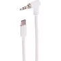 SHIVERPEAKS USB-C - 3,5 mm nurga all olev helikaabel, TRS, valge, 3 m BS14-06046
