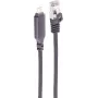 SHIVERPEAKS USB-C Gigabit Etherneti adapterkaabel, 3m, alumiinium, must (BS14-51045)