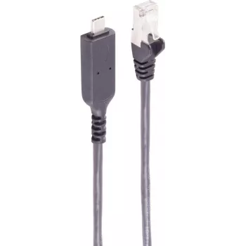 SHIVERPEAKS USB-C - Gigabit Etherneti adapterkaabel, 5 m, must (BS13-51055)