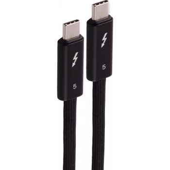 SHIVERPEAKS USB-C - USB-C Thunderbolt 5 UltraFlex kaabel, 240W, 2m, must BS13-75035