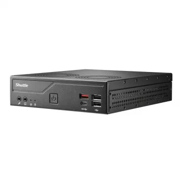 Shuttle DH810S õhuke PC barebone, LGA1150, Intel H81, DDR3L, HDMI, DP, M.2, kaks GbE, 8x USB, COM, 24/7
