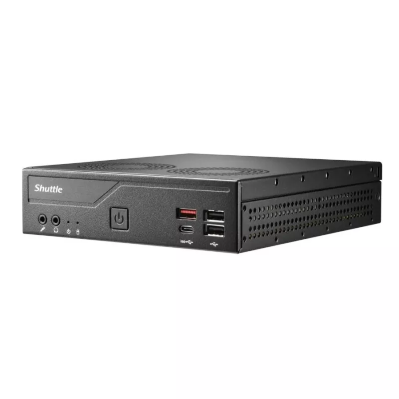 Shuttle DH810S õhuke PC barebone, LGA1150, Intel H81, DDR3L, HDMI, DP, M.2, kaks GbE, 8x USB, COM, 24/7