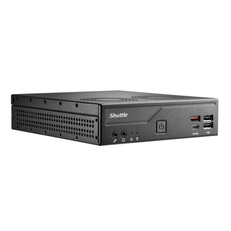 Shuttle DH810S õhuke PC barebone, LGA1150, Intel H81, DDR3L, HDMI, DP, M.2, kaks GbE, 8x USB, COM, 24/7