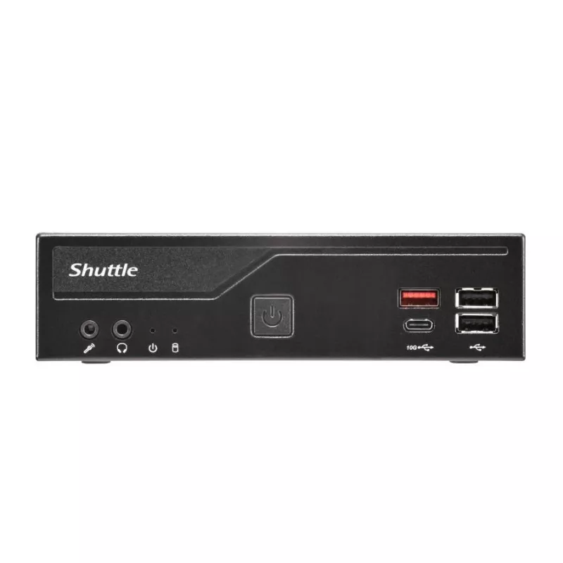 Shuttle DH810S õhuke PC barebone, LGA1150, Intel H81, DDR3L, HDMI, DP, M.2, kaks GbE, 8x USB, COM, 24/7