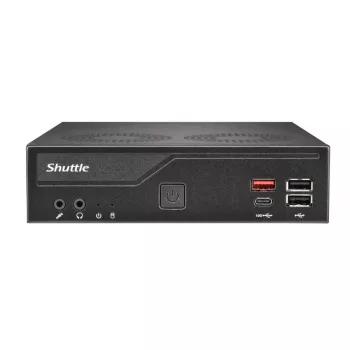 Shuttle DH810S õhuke PC barebone, LGA1150, Intel H81, DDR3L, HDMI, DP, M.2, kaks GbE, 8x USB, COM, 24/7