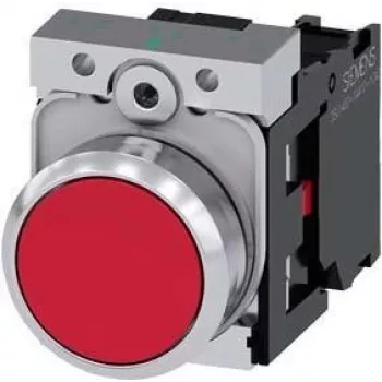 Siemens 3SU1150-0AB20-1CA0 SIRIUS ACT valikulüliti, 22mm, 2-asendiline, 1NO, must