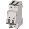 SIEMENS 5SY62066 MCB 2-pooluseline 6A B-kõverusega 6kA DIN-liinile kinnitatav kaitselüliti