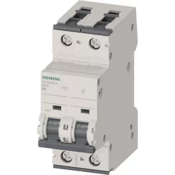 SIEMENS 5SY62066 MCB 2-pooluseline 6A B-kõverusega 6kA DIN-liinile kinnitatav kaitselüliti