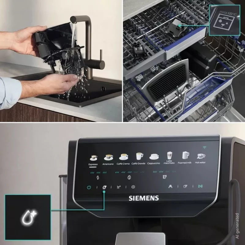 Siemens EQ500 iAroma TP553E07 Täisautomaatne espressomasin, Piano Black