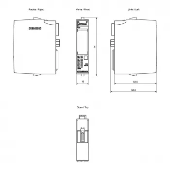 Siemens SIMATIC ET 200SP digitaalväljundmoodul DQ 8x24VDC 6ES7132-6BF01-0CA0