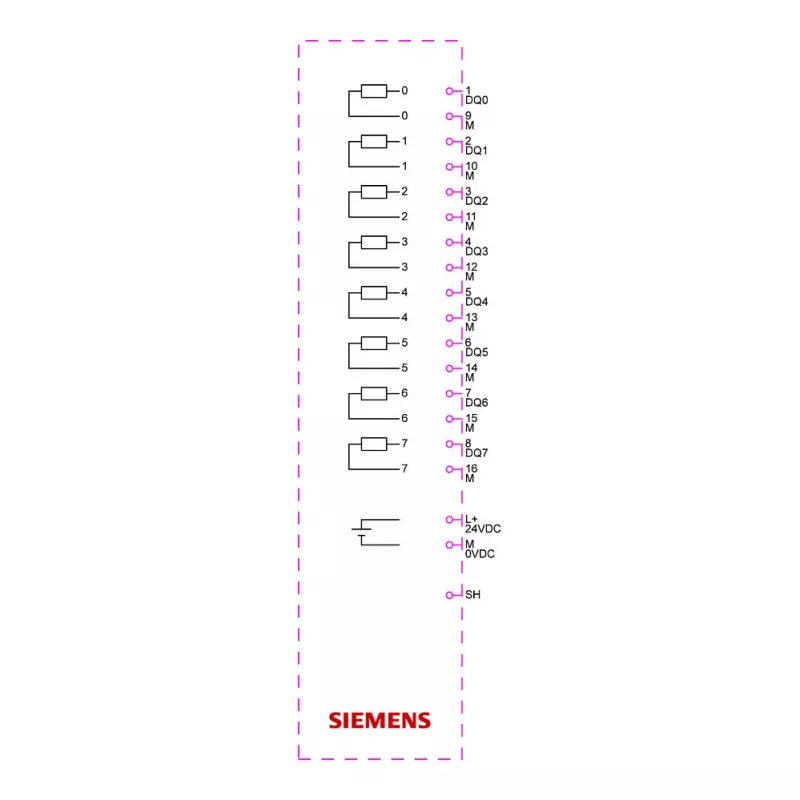 Siemens SIMATIC ET 200SP digitaalväljundmoodul DQ 8x24VDC 6ES7132-6BF01-0CA0