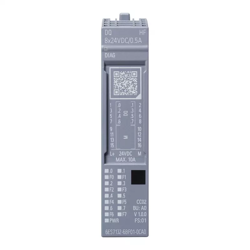Siemens SIMATIC ET 200SP digitaalväljundmoodul DQ 8x24VDC 6ES7132-6BF01-0CA0