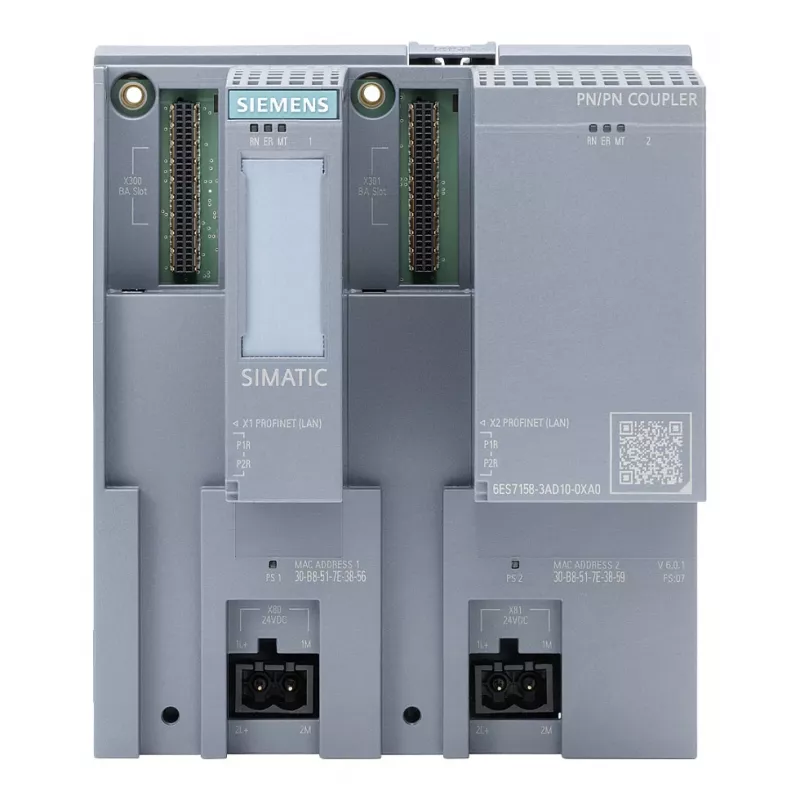SIEMENS SIMATIC PN/PN Coupler 6ES7158-3AD10-0XA0 | PROFINET IO Coupler for Network Linking