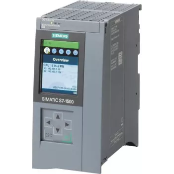 Siemens SIMATIC S7-1500 CPU 1515-2 PN Standard CPU 500 KB Program Memory 3 MB Data Memory 2 PROFINET Interfaces
