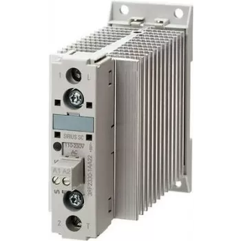 Siemens SIRIUS 3RF23 pooljuhtkontaktor, 1-faasiline, 30 A, 48-460 V AC, 24 V DC juhtimine, nullpunktlülitus, kruviklemmid, DIN-liip 3RF2330-1AA04