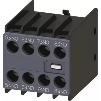 Siemens SIRIUS 3RH2 abikontaktplokk, 4 NO kontakti, esipaneelile paigaldatav, kruviklemmid, 3RH2911-1GA40