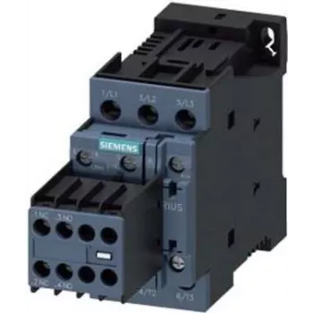 SIEMENS SIRIUS 3RT2026-1BB44 kontaktor, 3-pooluseline, 25 A, 11 kW, 24 V DC mähis, kruviklemmid