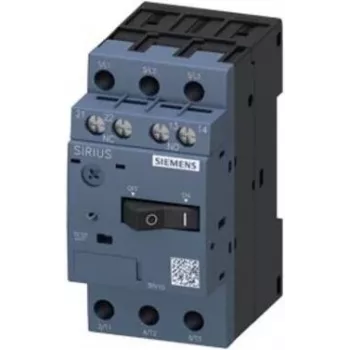 SIEMENS SIRIUS 3RV1011-1JA15 kaitselüliti mootorikaitseks, 3-pooluseline, 7...10 A, 130 A lühisvabastus, S00, kruviklemmid
