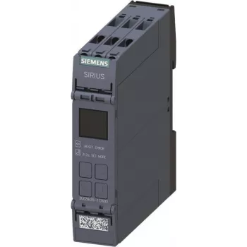SIEMENS SIRIUS 3UG5625-1CW30 jääkvoolu jälgimise relee, AC/DC tundlik, 24-240 V AC/DC, 1 kanal, digitaalne LCD, 2 ümberlülituskontakti