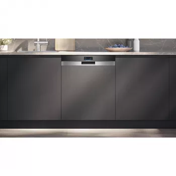 SIEMENS SN57TS00CE iQ700 Täielikult Integreeritud Nõudepesumasin (Harjatud Roostevaba Teras/Must, 60 cm, Home Connect)