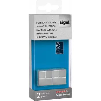 SIGEL SuperDym neodüümkuubikmagnetid GL706, 20 x 20 x 20 mm, 2 tk, hõbedane