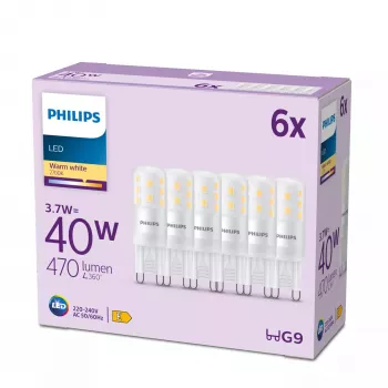 Signify Philips LED Capsule Lamp G9 3,7W 40W Equivalent Warm White Frosted
