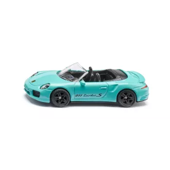 SIKU Porsche 911 Turbo S Cabriolet Türkiis/Must Die-cast Automudel 1:55
