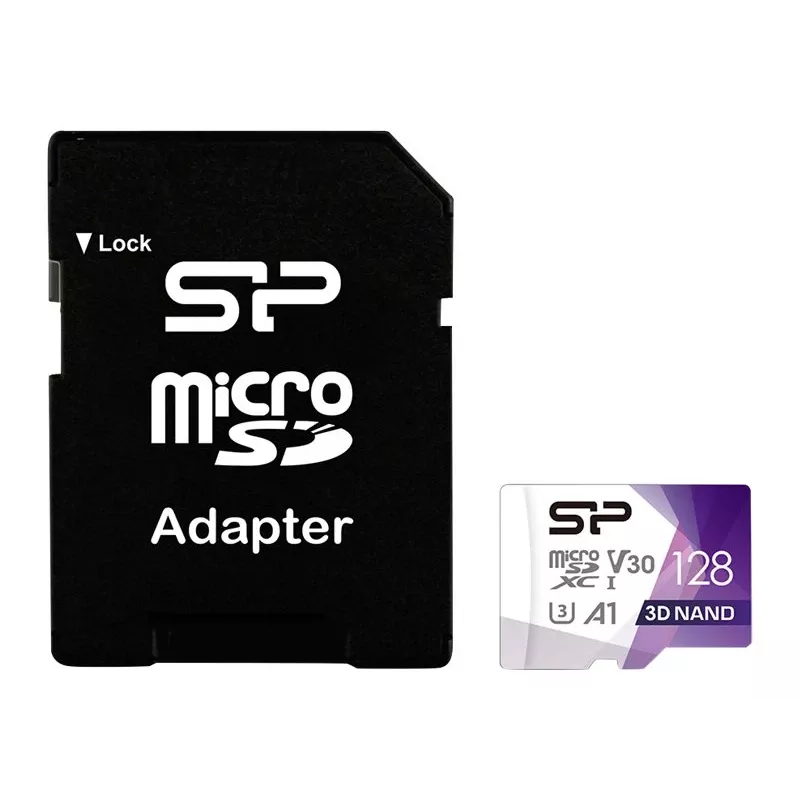 Silicon Power 128GB Superior Pro microSDXC UHS-I U3 V30 A1 mälukaart SD-adapteriga