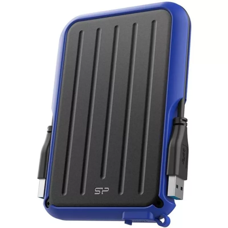 Silicon Power Armor A66 1TB väline kõvaketas USB 3.2 Gen 1, vastupidav, IPX4 veekindel, must punaste aktsentidega