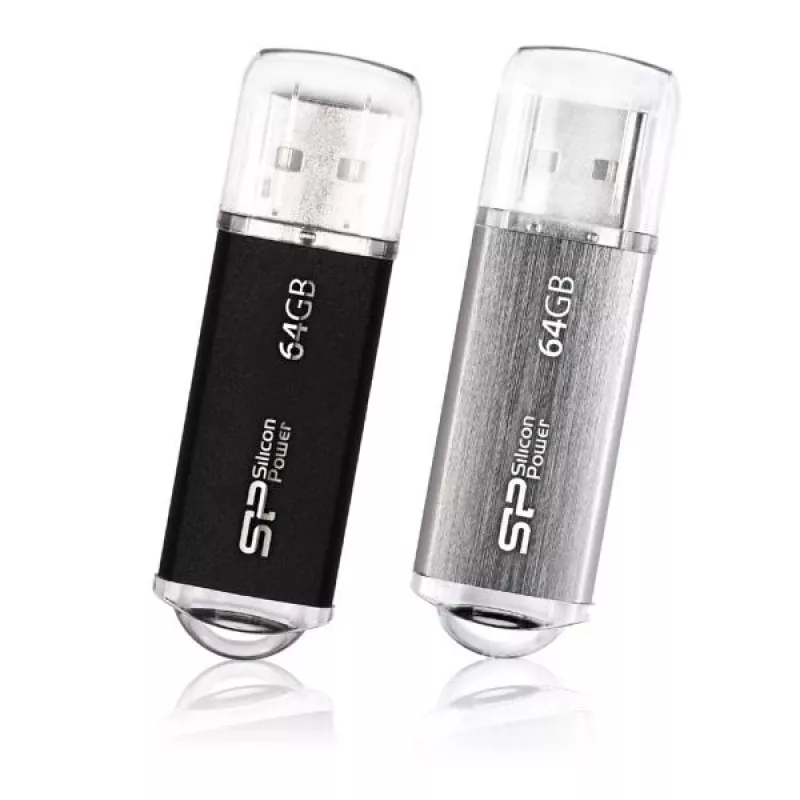Silicon Power Blaze B02 64GB USB 2.0 mälupulk - must